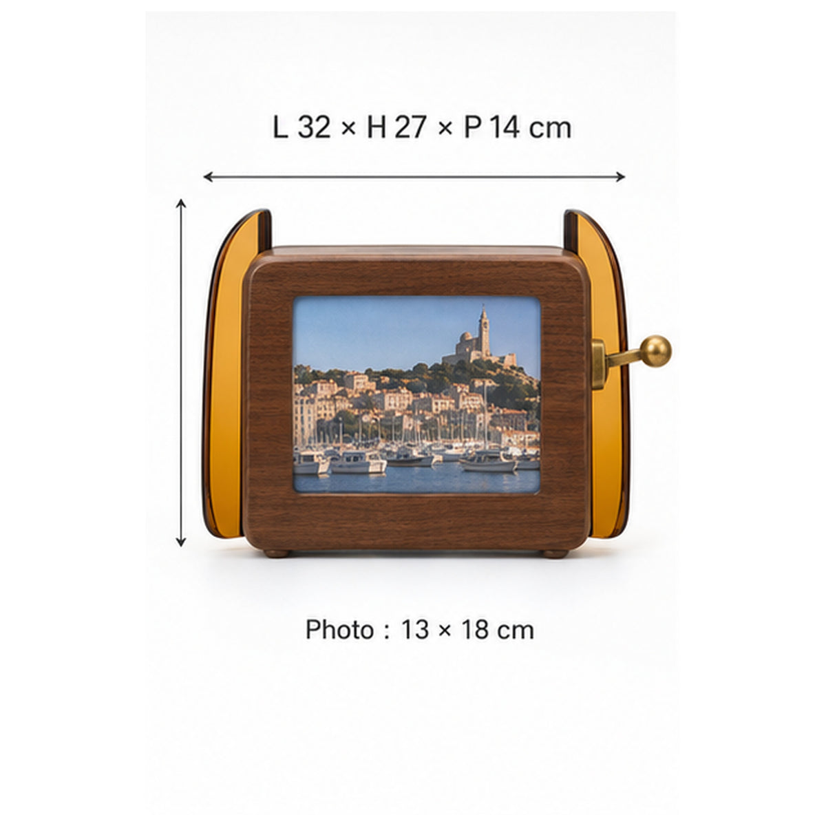 Cadre Diapositive Lumière — Présentoir mécanique pour trois photos